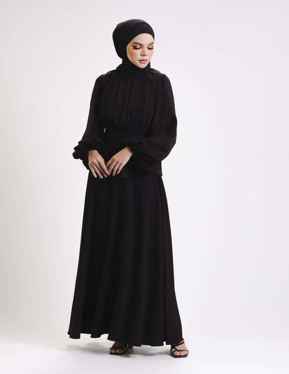 SIERRA DRESS - LONG (BLACK)