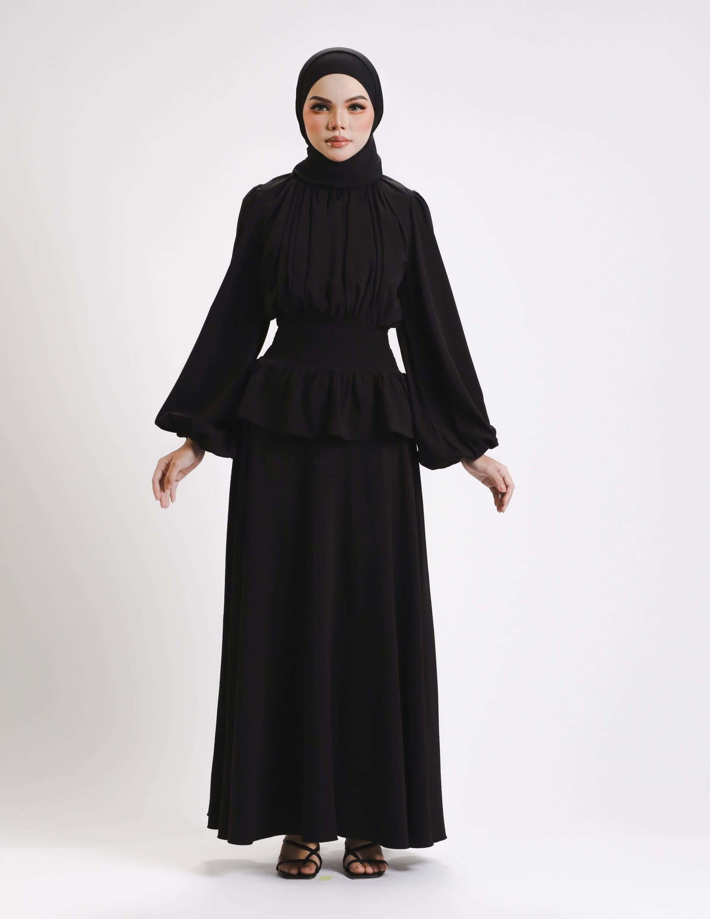MINOR DEFECT SIERRA DRESS - LONG (BLACK)