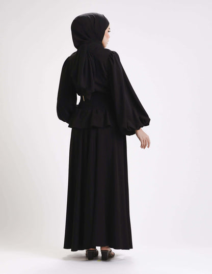 MINOR DEFECT SIERRA DRESS - LONG (BLACK)