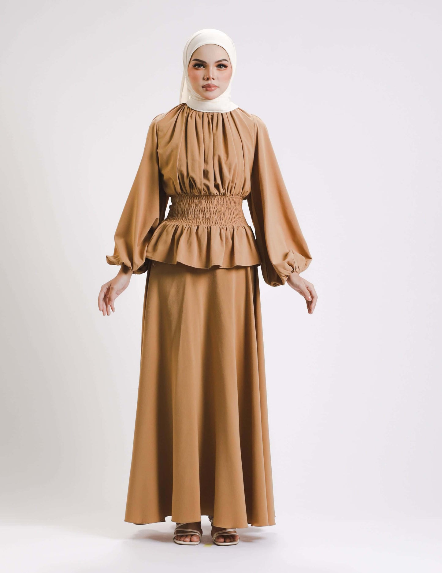 SIERRA DRESS- LONG (BROWN)