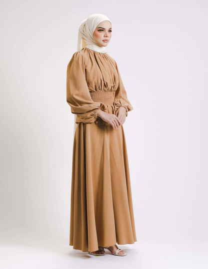 SIERRA DRESS- LONG (BROWN)