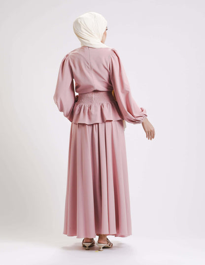 SIERRA DRESS - LONG (DUSTY PINK)