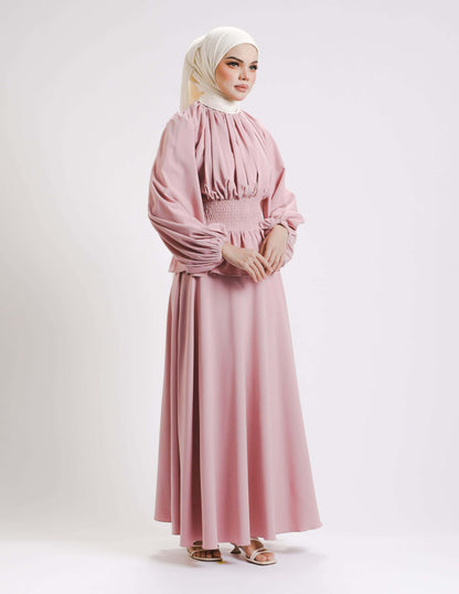 SIERRA DRESS - LONG (DUSTY PINK)