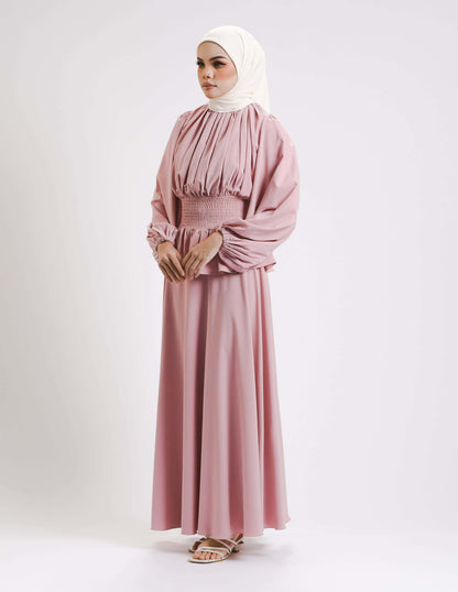 SIERRA DRESS - LONG (DUSTY PINK)