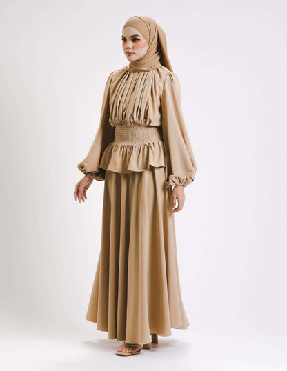 MINOR DEFECT SIERRA DRESS - LONG (KHAKI)