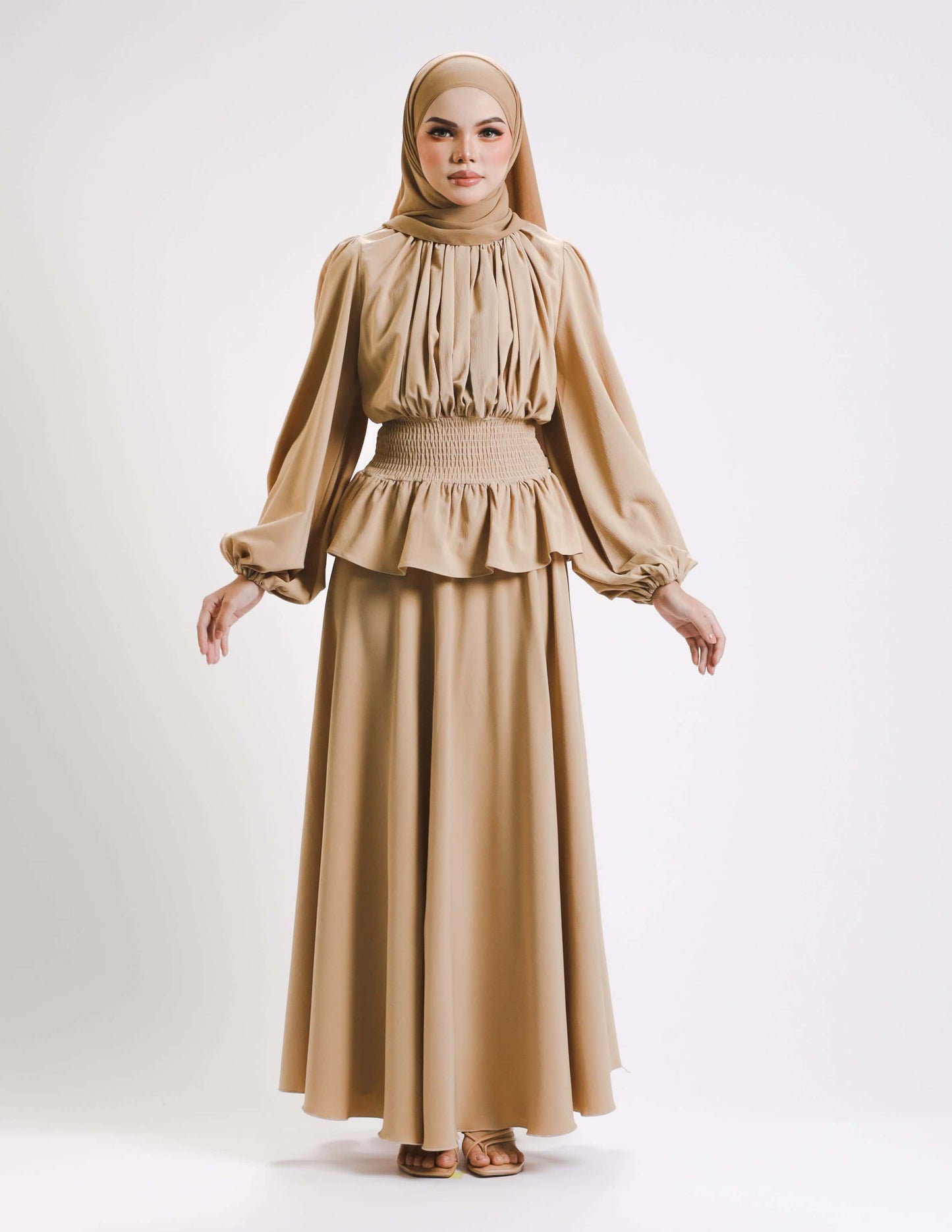 MINOR DEFECT SIERRA DRESS - LONG (KHAKI)