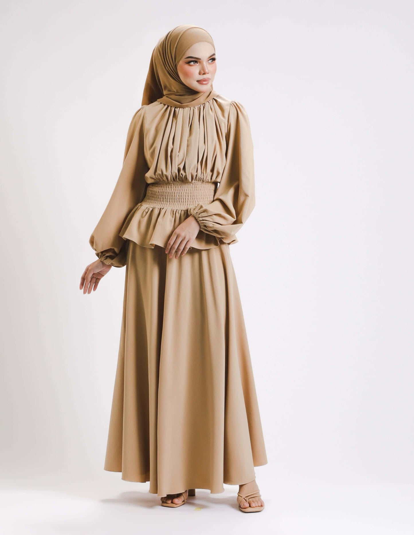 MINOR DEFECT SIERRA DRESS - LONG (KHAKI)