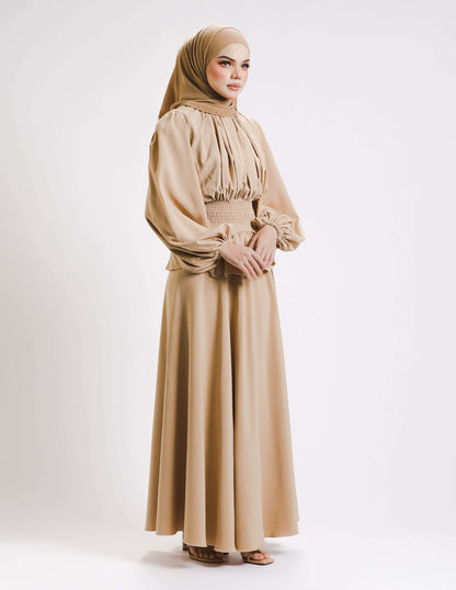 MINOR DEFECT SIERRA DRESS - LONG (KHAKI)