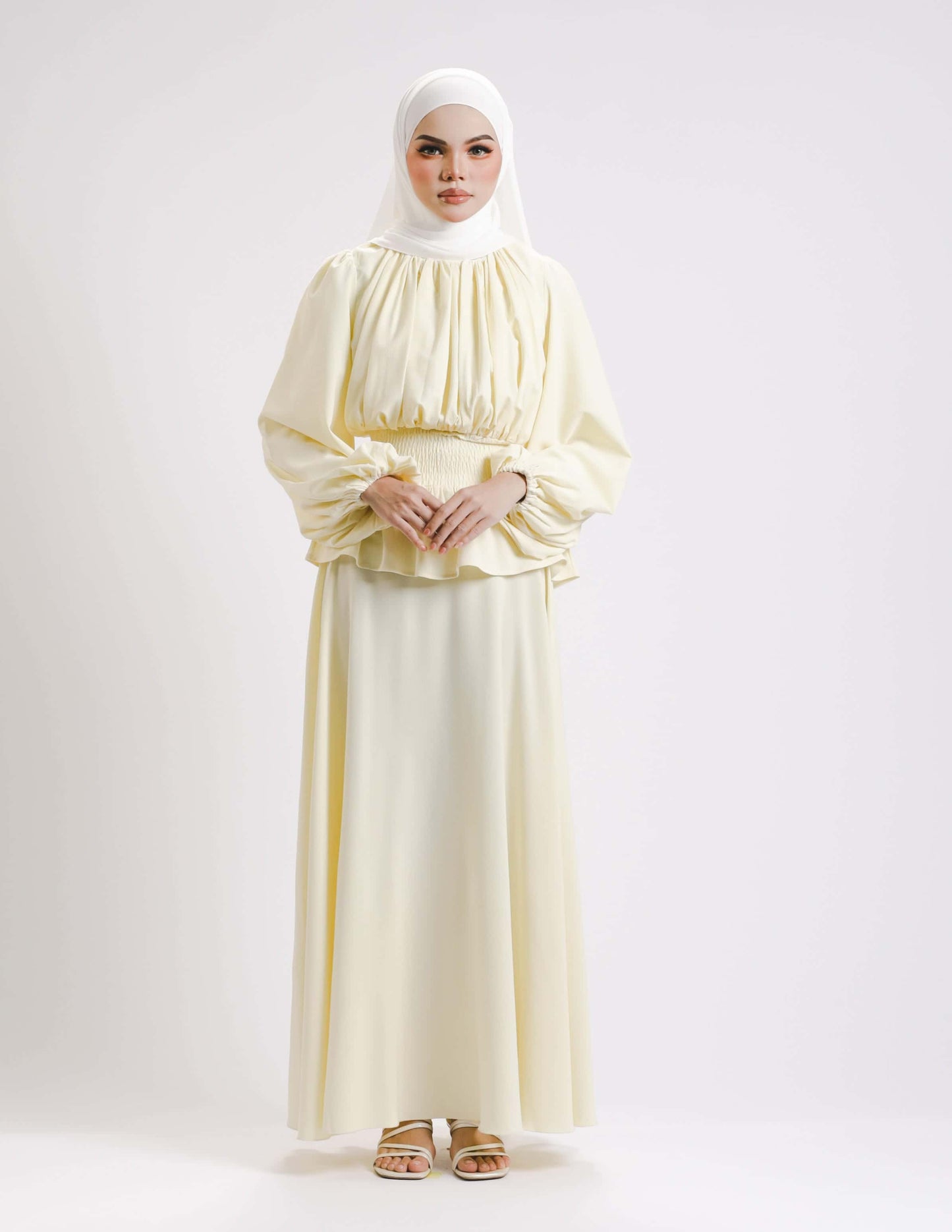 SIERRA DRESS - LONG (LIGHT YELLOW)