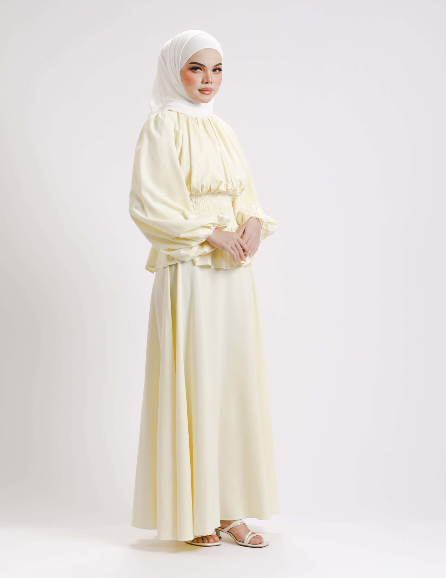 SIERRA DRESS - LONG (LIGHT YELLOW)