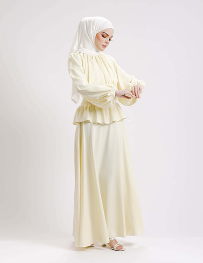 MINOR DEFECT SIERRA DRESS - LONG (LIGHT YELLOW)