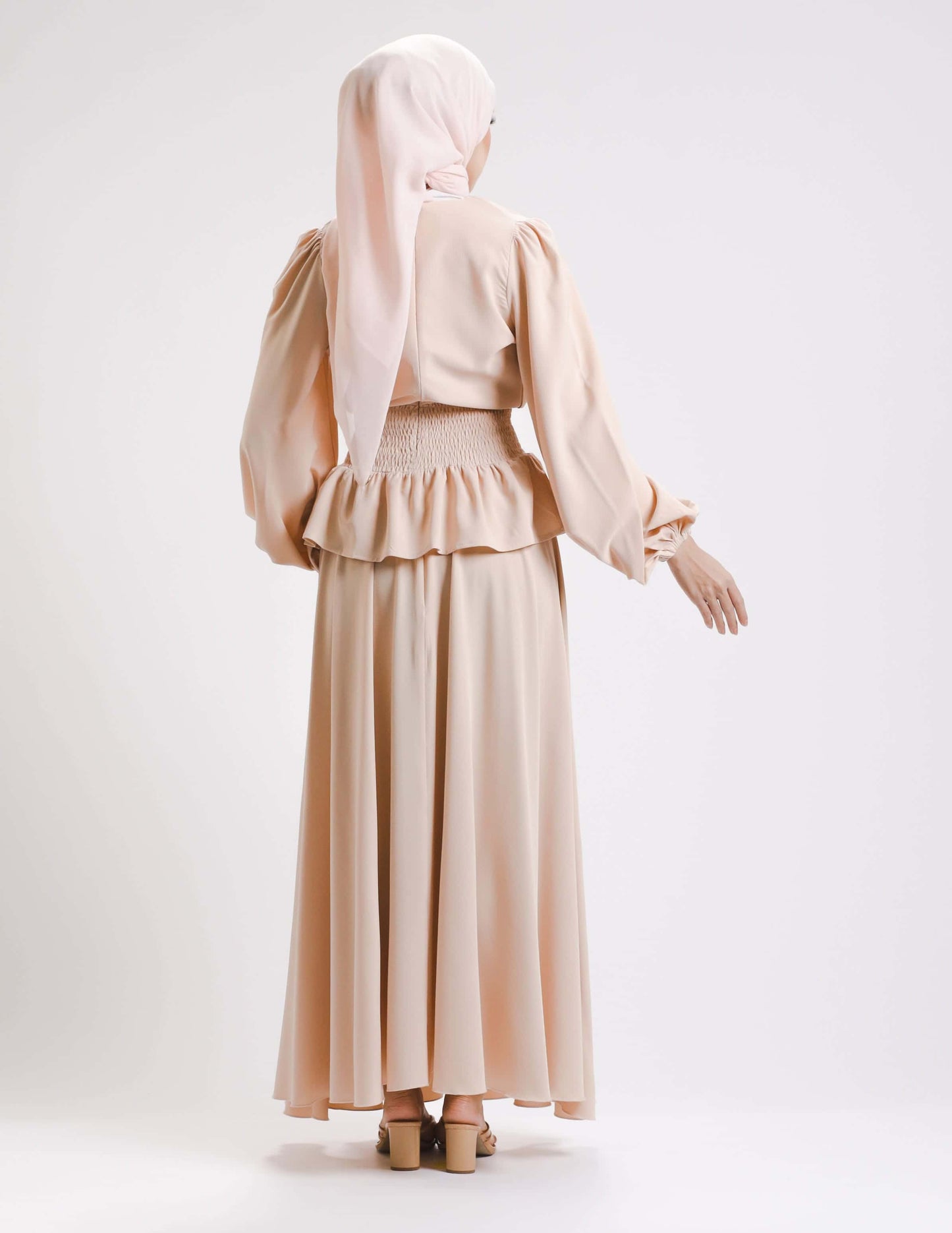 SIERRA DRESS - LONG (NUDE)