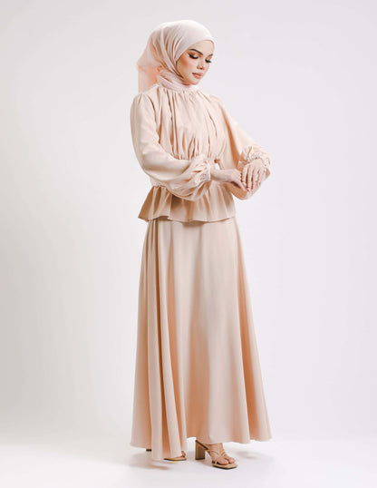 SIERRA DRESS - LONG (NUDE)