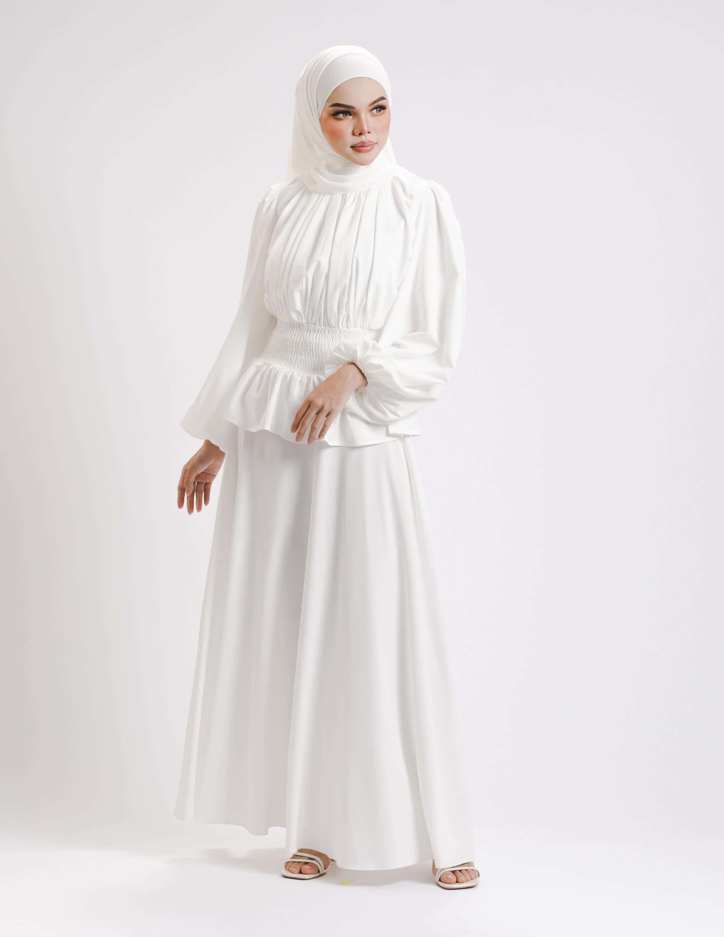 SIERRA DRESS - LONG (OFF WHITE)