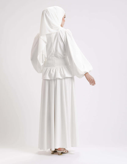 SIERRA DRESS - LONG (OFF WHITE)