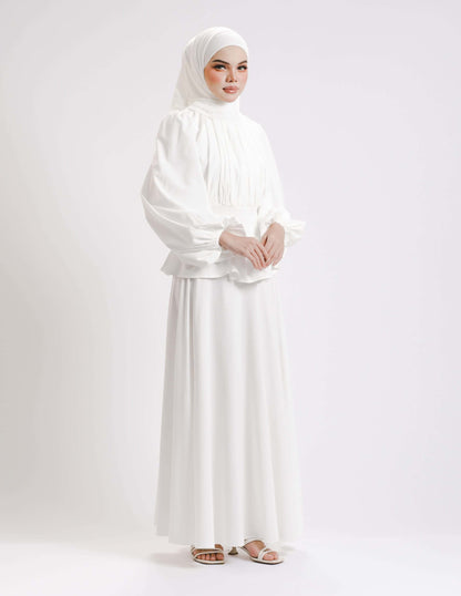 SIERRA DRESS - LONG (OFF WHITE)