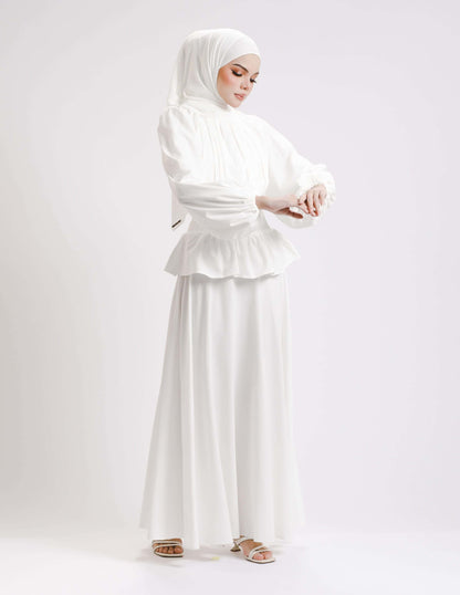 SIERRA DRESS - LONG (OFF WHITE)