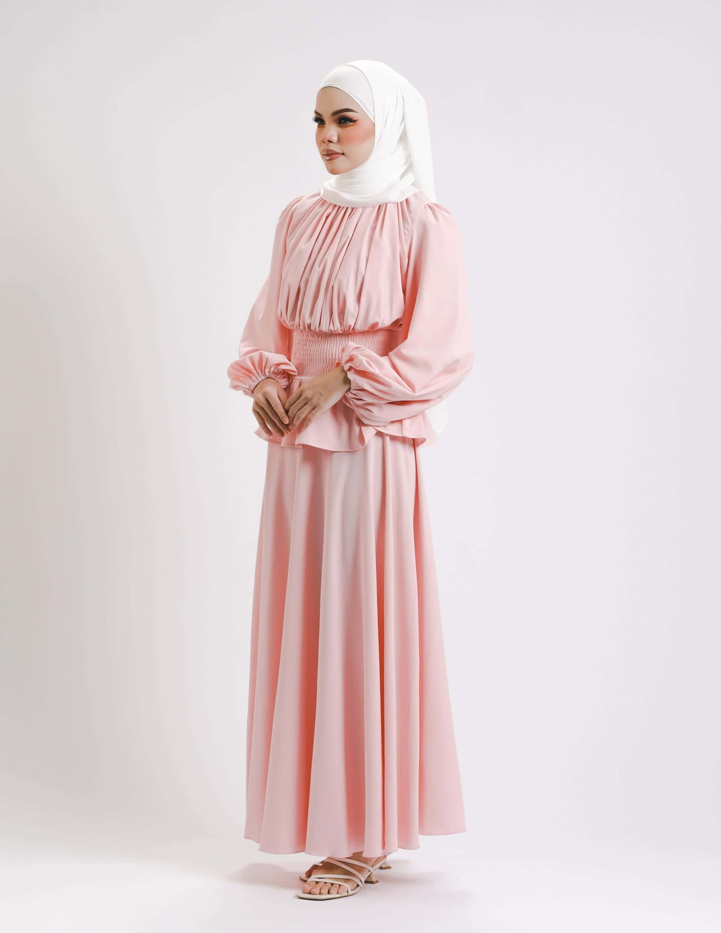 MINOR DEFECT SIERRA DRESS - LONG (PEACH)