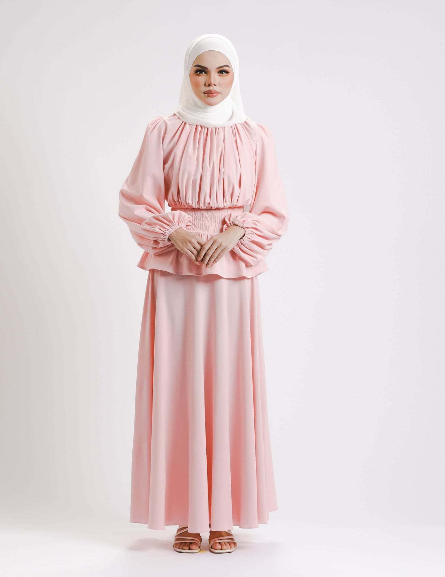 MINOR DEFECT SIERRA DRESS - LONG (PEACH)