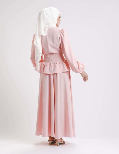 MINOR DEFECT SIERRA DRESS - LONG (PEACH)