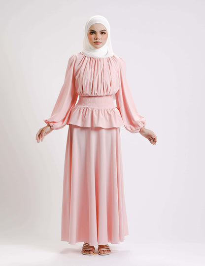 MINOR DEFECT SIERRA DRESS - LONG (PEACH)