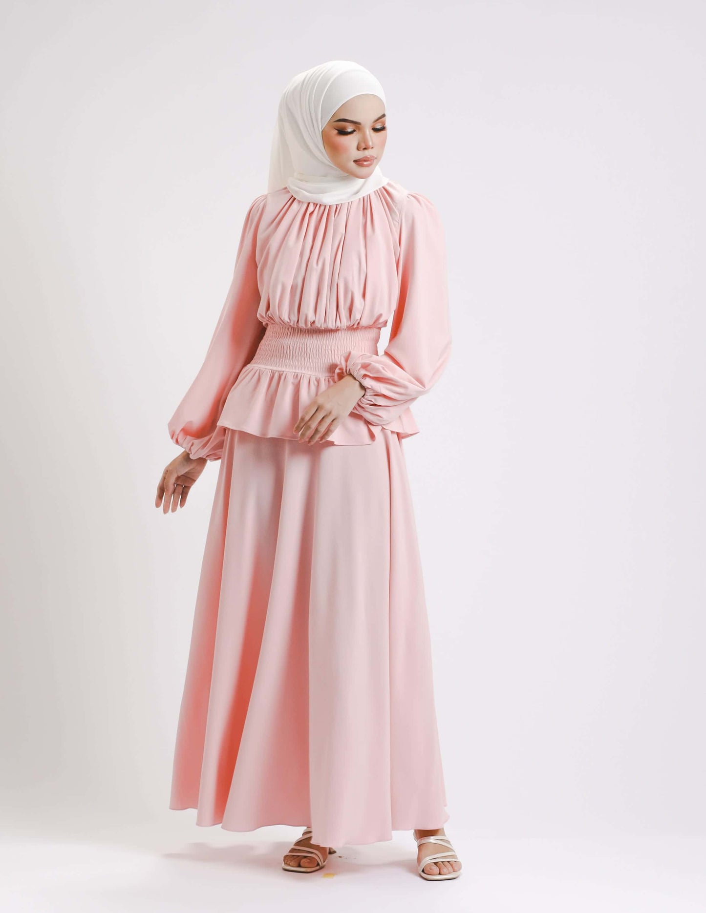 MINOR DEFECT SIERRA DRESS - LONG (PEACH)