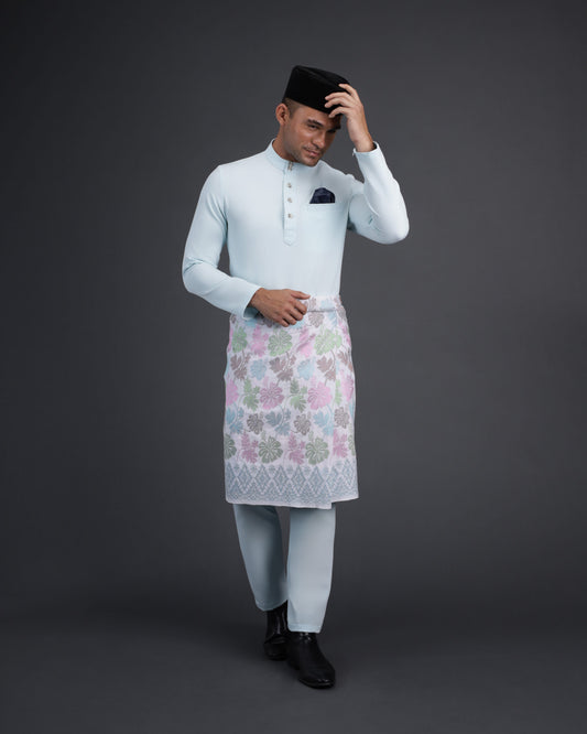 MINOR DEFECT QAISER BAJU MELAYU (AQUA BLUE)