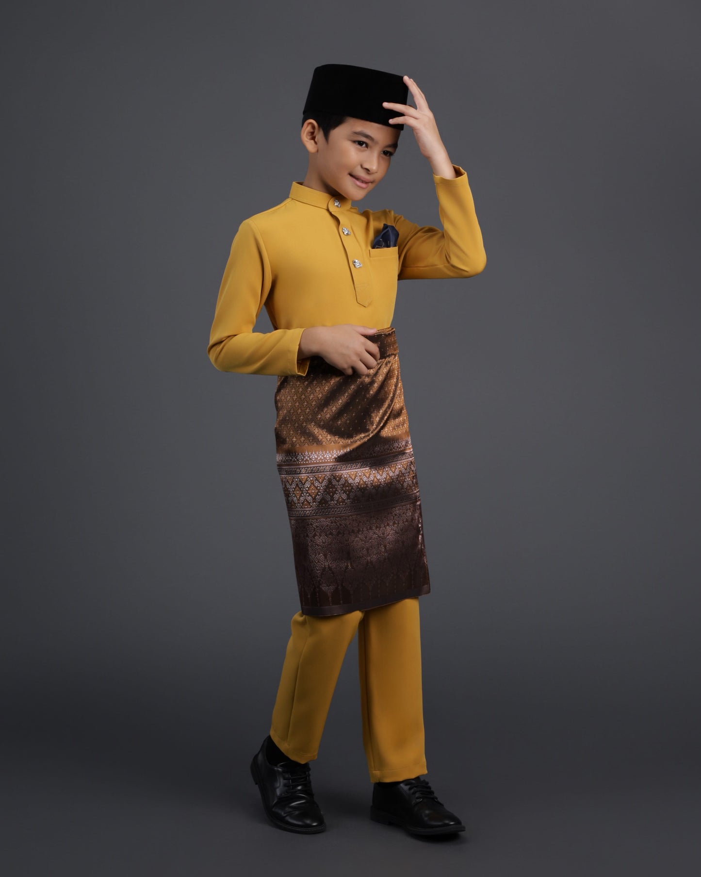 SOULTAN BAJU MELAYU FOR KIDS (MUSTARD)