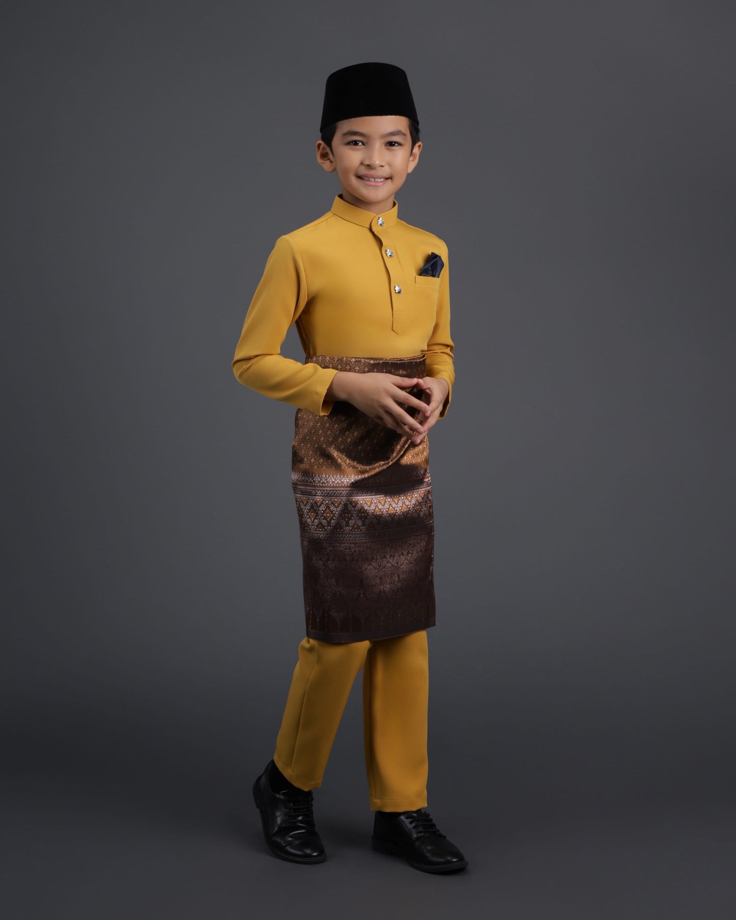 SOULTAN BAJU MELAYU FOR KIDS (MUSTARD)