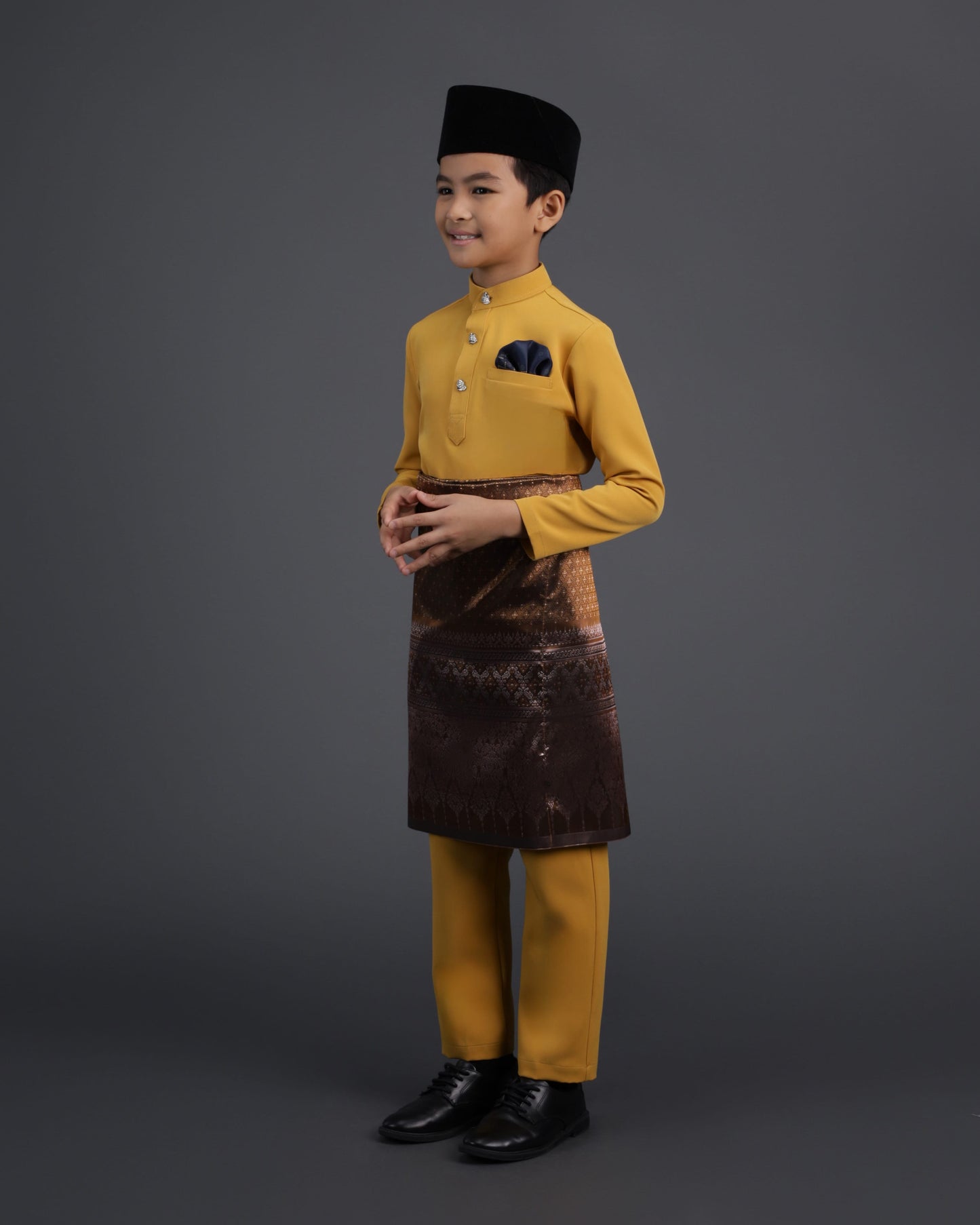 SOULTAN BAJU MELAYU FOR KIDS (MUSTARD)