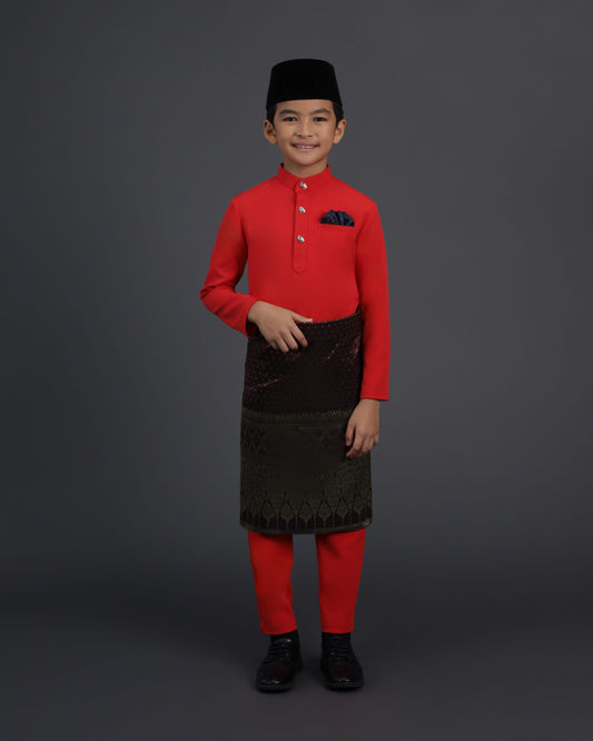 SOULTAN BAJU MELAYU FOR KIDS (RED CHILI)