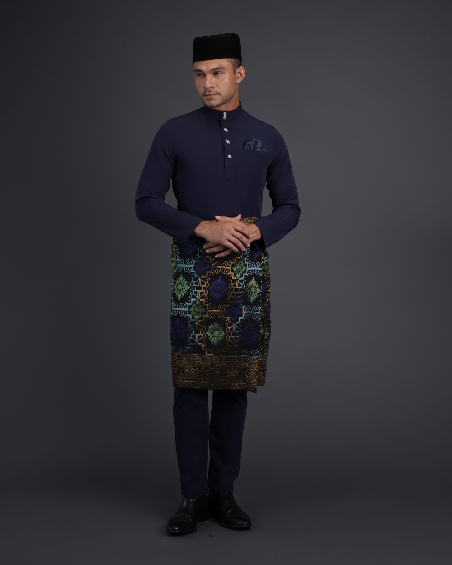 SOULTAN BAJU MELAYU (NAVY BLUE)