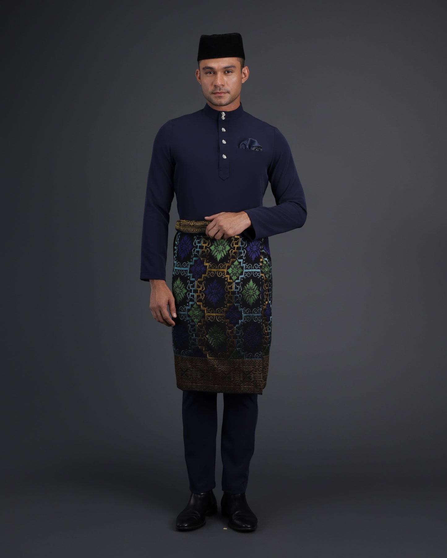 SOULTAN BAJU MELAYU (NAVY BLUE)