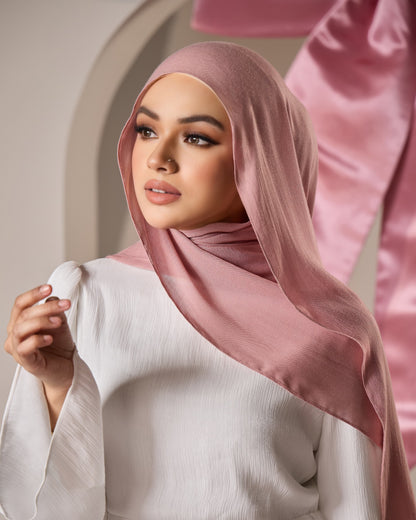 LAYRA COTTON SHAWL (ROSE DUST)