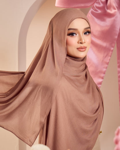 LAYRA COTTON SHAWL (ALMOND)