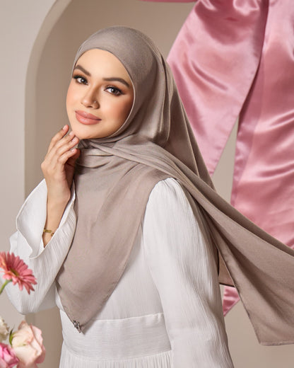 LAYRA COTTON SHAWL (DARK GREY)