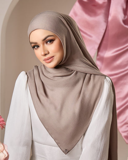 LAYRA COTTON SHAWL (DARK GREY)