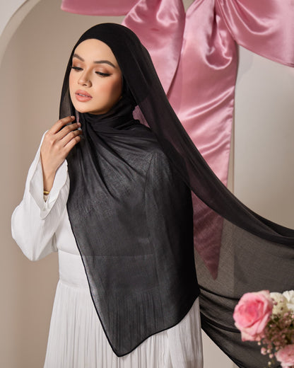 LAYRA COTTON SHAWL (BLACK)