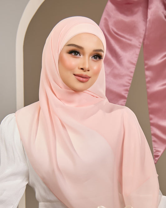 HANA CHIFFON SHAWL (CANDY PINK)