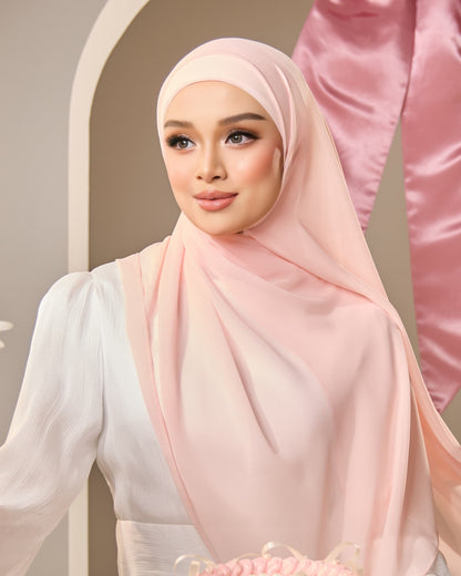 HANA CHIFFON SHAWL (CANDY PINK)