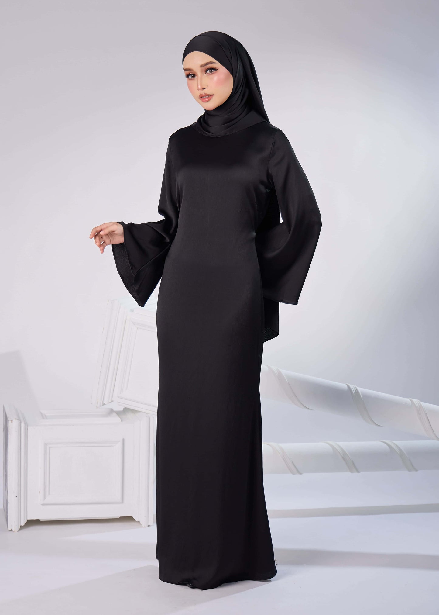 MINOR DEFECT ELAINE LONG DRESS (BLACK)