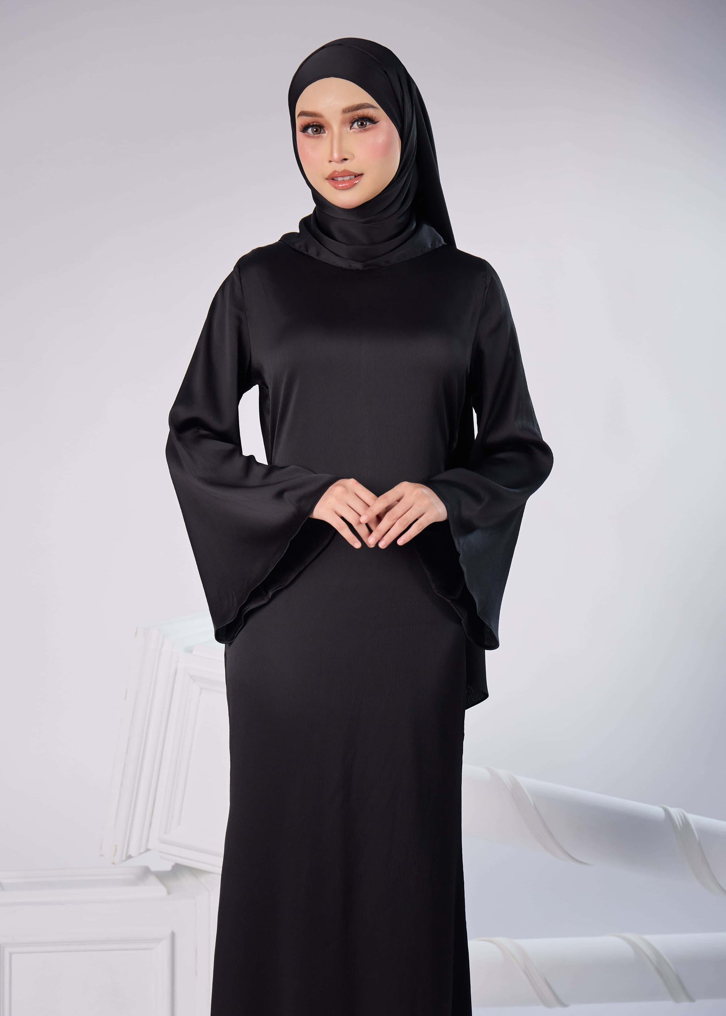 MINOR DEFECT ELAINE LONG DRESS (BLACK)