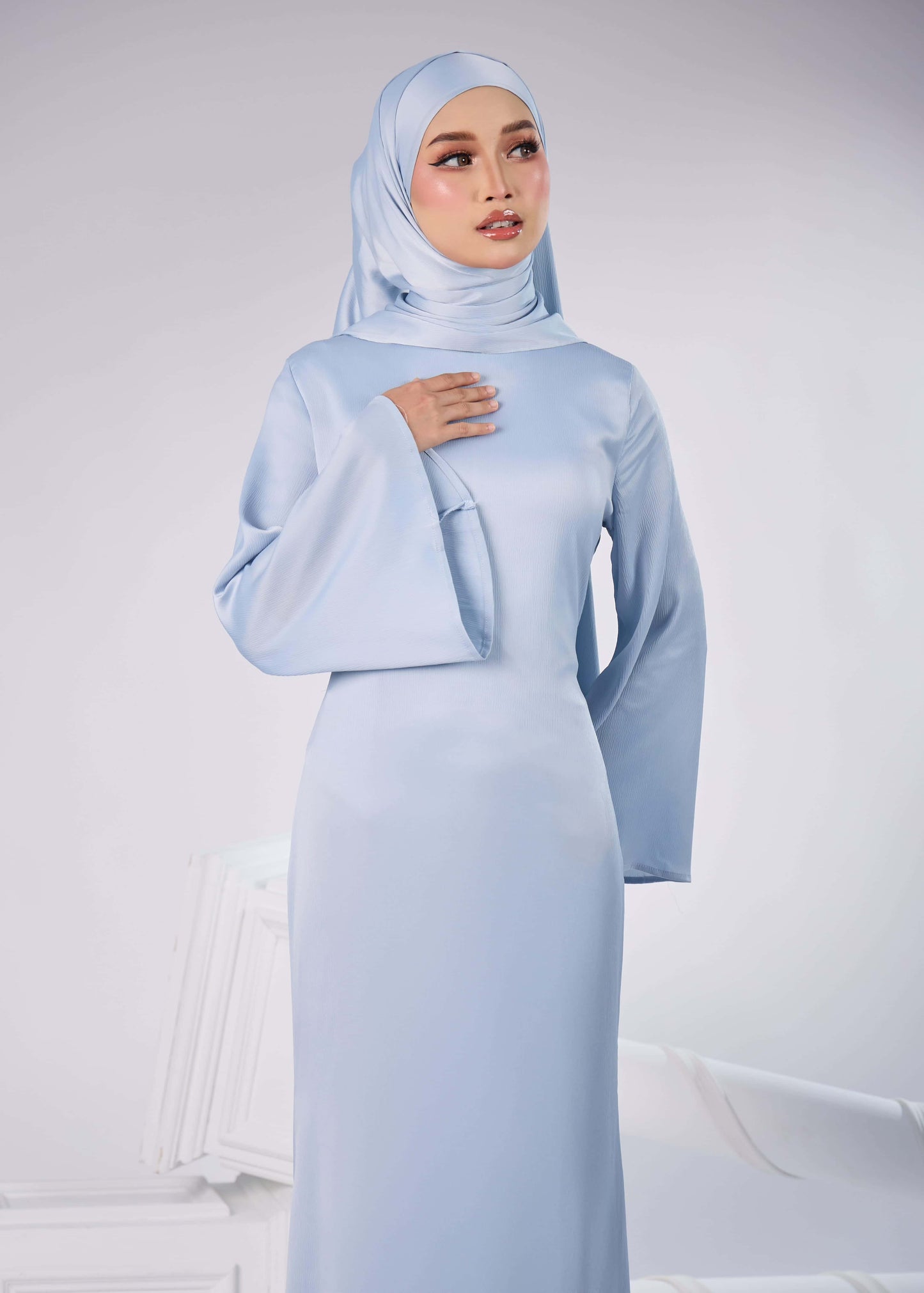 ELAINE LONG DRESS (BLUE)