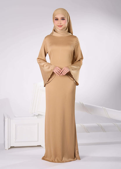 ELAINE LONG DRESS (KHAKI)