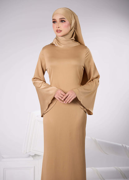 ELAINE LONG DRESS (KHAKI)