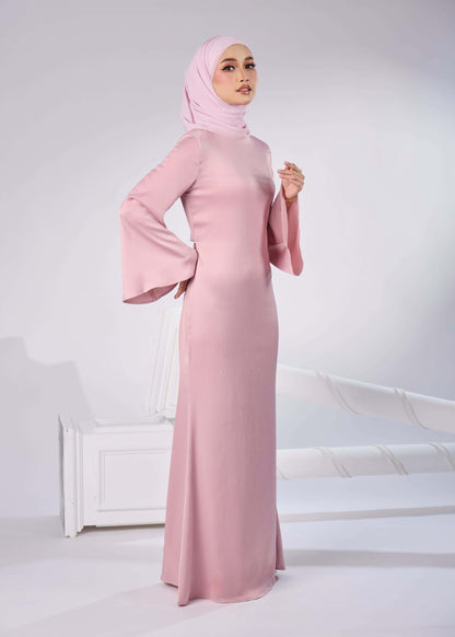 ELAINE LONG DRESS (PINK)