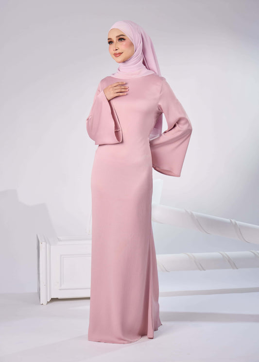 ELAINE LONG DRESS (PINK)