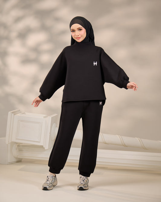 CASSIE JUMPER SET (BLACK)