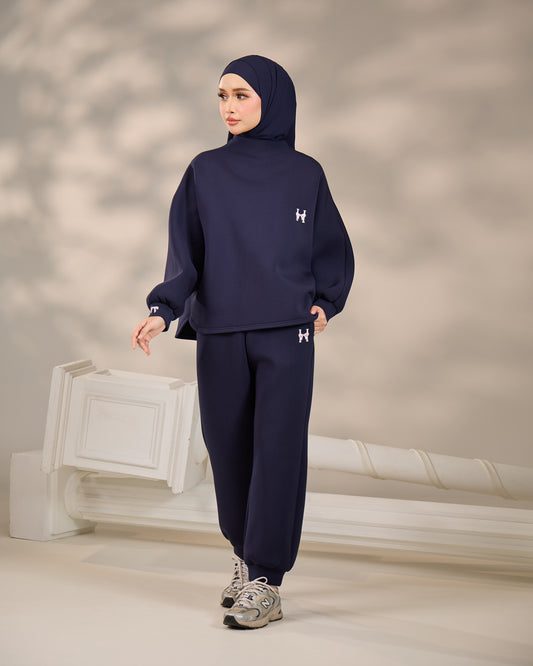 CASSIE JUMPER SET (NAVY BLUE)