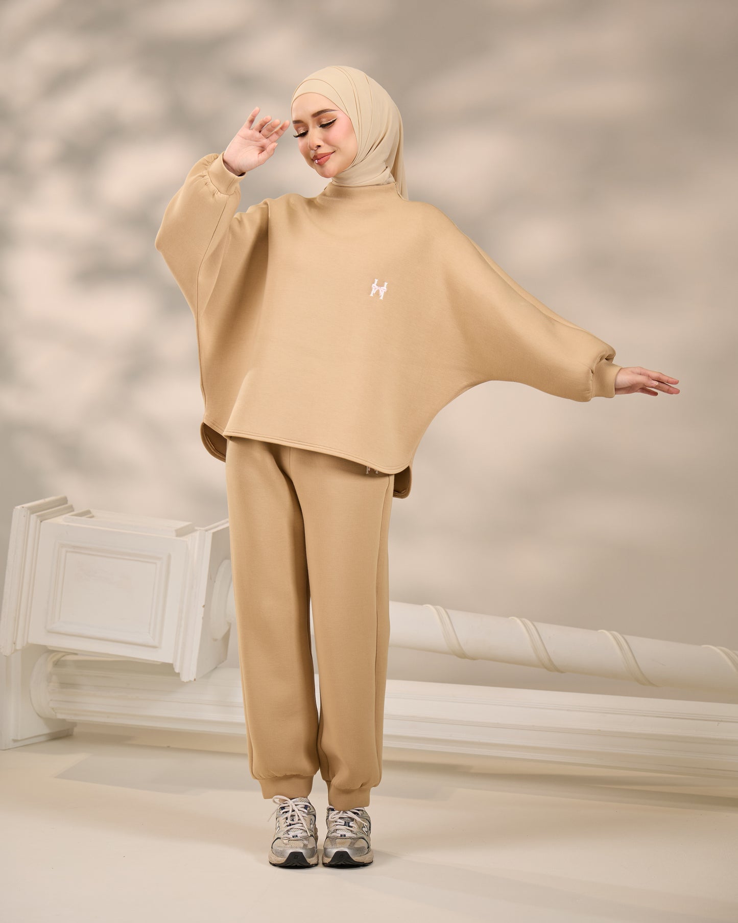 CASSIE JUMPER SET (BROWN)